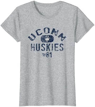 T-shirt de logotipo vintage de Connecticut Huskies 1881