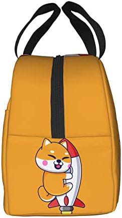 Korrbo Cute Anime Foxes Saco de lanchonete isolada reutilizável lancheira portátil recipiente para meninos trabalho de escritório