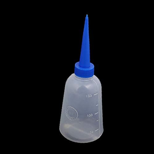 X-Dree 150ml Bapa reta Brique Bottle Industrial Dispensing Bottle Blue Cap (novo LON0167 150ml reto em destaque Bico Oil de eficácia