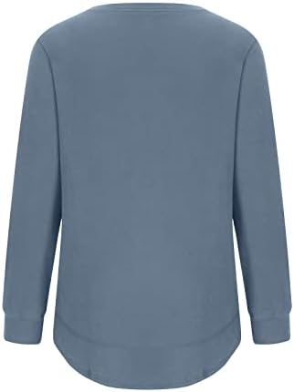Pullover de gente de tripulação de tamanho plus size para mulheres de inverno suéter casual de mangas compridas camisetas