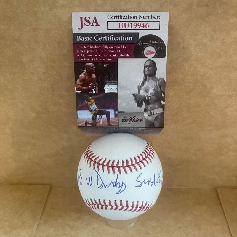 Bill Denehy Senators 68 assinou autografado M.L. Baseball JSA UU19946
