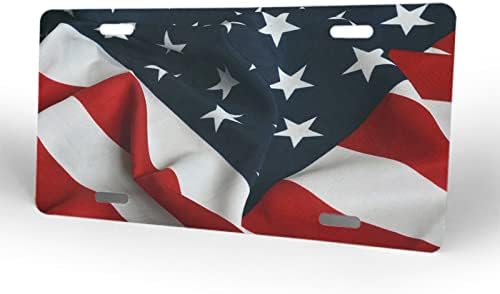 Placa de carteira 6x12 polegadas ， Flag da placa dos EUA Textura colorida textura colorida vintage Retro Freedom Freedom Plate