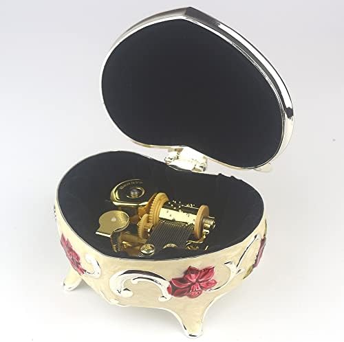 Yoopka Music Box Relow Alloy Metal Music Box Wind Up Movement Music Box for Friends On Christmas, Valentine Music Boxes for Girls