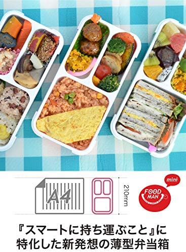 CB JAPAN DSK Food Man Lanch Box, Sky Blue, Thin, 13,5 fl oz