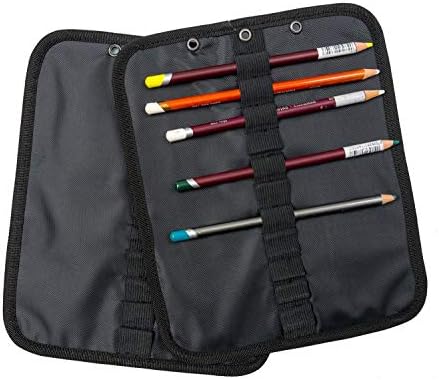 Lápis de transferência de Derwent folhas/suportes para armazenamento, bolsa de lona, ​​capacidade de 44 lápis, 2 pacote