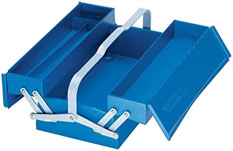 GEDORE 1263 L Caixa de ferramentas, vazia, 3 compartimentos, 160x420x225 mm, azul
