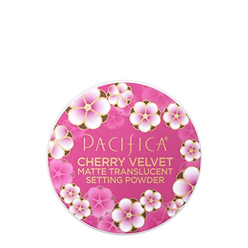 Pacifica Cherry Velvet Configuração fosca de mulheres translúcidas em pó, branco, 0,45 oz