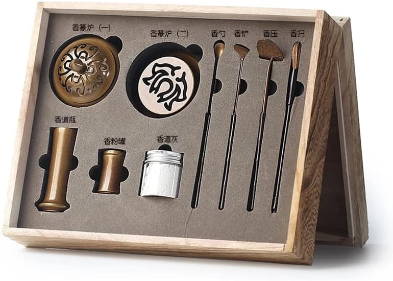 Dann Copper Censer Kit 11 peças, colher, pá, decorações de utensílios