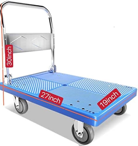 Carrinho Dolly Carrinho Plataforma de dobramento com capacidade de peso de 880 libras Capacidade de peso Push Cart