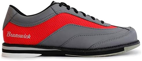 Brunswick Modern's Modern Rampage Bowling Shoes esquerda Grey/Red 9 M Us