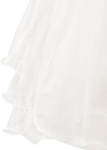 Vestido de batismo Shanna para meninas | Top Shantung, com saia de tule de nylon. Fabricado nos EUA