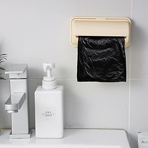 Dispensador de lixo montado na parede Caixa de lixo à prova de poeira à prova d'água para bolsa de lixo de tampão de papel de papel