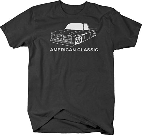 Impressão ousada American Muscle Car C10 Fleetside 1973-87 Camiseta de caminhão corporal quadrado
