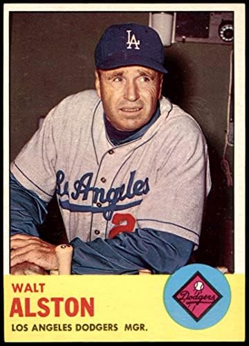 1963 Topps 154 Walter Alston Los Angeles Dodgers Ex/Mt Dodgers