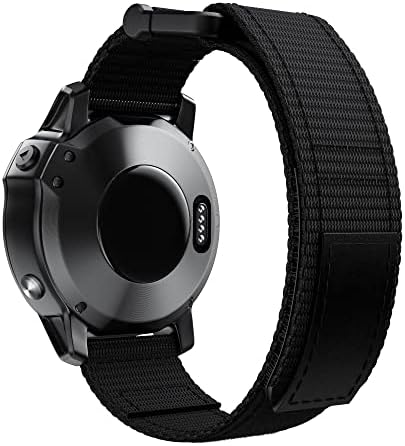 Rayess Watchband tiras para Garmin Fenix ​​5x/6x/6/5 935 22mm 26mm Nylon trançado Loop de substituição ajustável