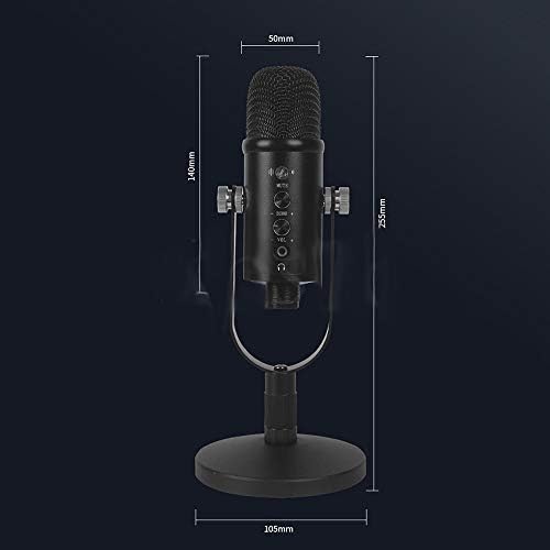 TWDYC Profession Condenser Microphone para telefone Karaoke Gaming Studio Recordando microfone USB para PC Computer Mic Stand Pop Filter