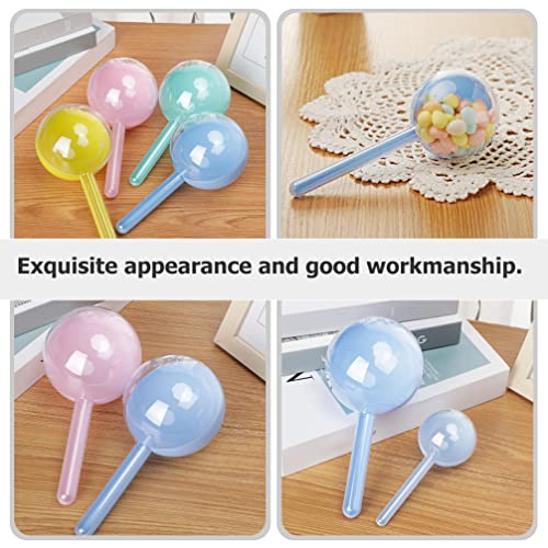 AMOSFUN Baby Shower Favors Large Toy Storage Organizer 12pcs Adorável Lollipop Store Storage Story Housed House Handcraft Rechaner