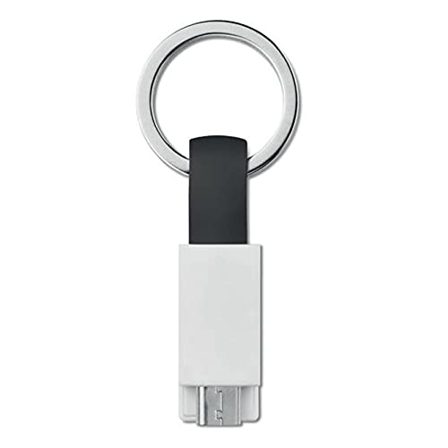 Cabo de ondas de caixa compatível com Plum Ram Plus LTE - Carregador Micro USB Keychain, Chave de Micro USB para Plum Plus LTE - Jet Black