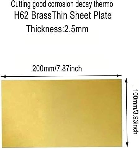 Placa Brass Folha de cobre Folha H62 Metal de metal de latão Placa de papel alumínio rolagem de placa de metal CNC