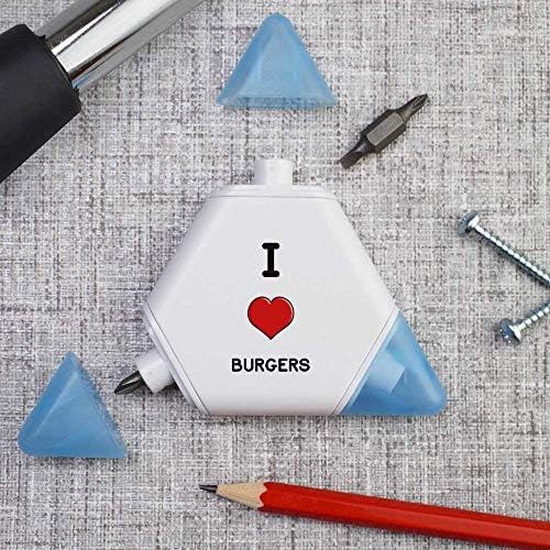 Azeeda 'I Love Burgers' Compact DIY Multi Tool