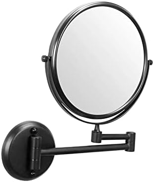 Espelho de maquiagem montado na parede de Rowita, forma de ampliação de 3x, formato redondo de 360 ​​° de 360 ​​° de