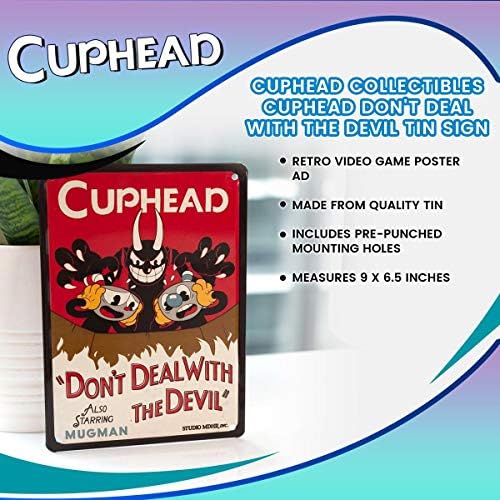 Cuphead Collectibles | Cuphead não lida com o sinal de lata do diabo