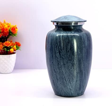Esplanade Metal Cremação Urna Memorial Jar Pot Recipiente | Urna impressa em tamanho real para o enterro de cinzas funerárias |