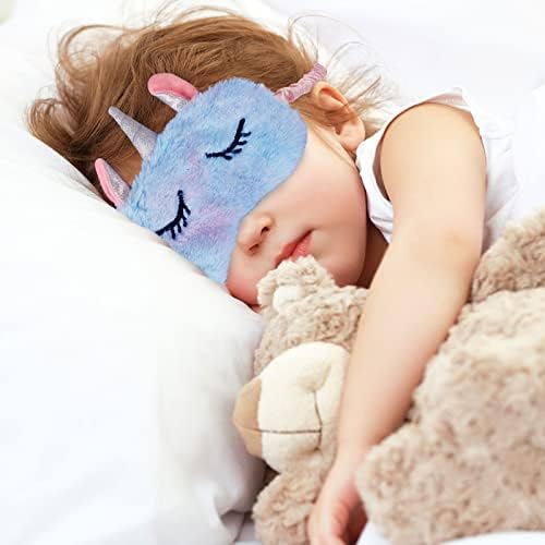 Máscara de sono para crianças, máscara de olho para dormir e luxuoso, capa de olho de sono macio e macio para meninas