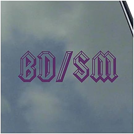Logo em relevo BDSM Decalque de adesivo de vinil S&M Love Mestre Palavra Segura Submisso