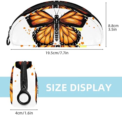 Bolsa de caneta cartoon saco de armazenamento de borboleta com zíper da bolsa de caneta Travel Organizador cosmético