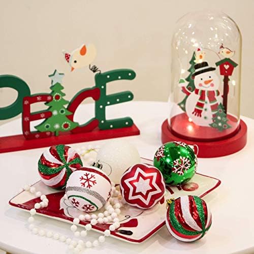 Valery Madelyn Classic Collection Splendor Red Green White Christmas Ball Ornaments