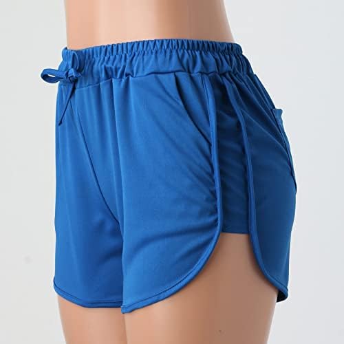 Casa de verão feminina Casual High Shorts Hip Wrap Sports Pants quentes
