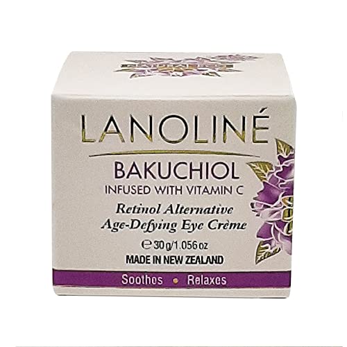 Lanoline Bakuchiol infundido com vitamina C Age que desafia o creme para os olhos Retinol Alternativa 1.05 oz