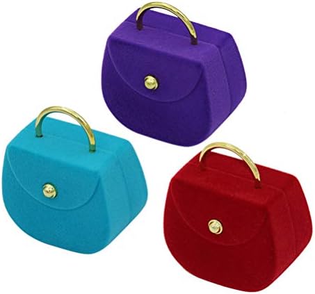 CABILOCK 3PCS Caixas de anel vazias para a bolsa de jóias Capa de joalheria Organizador de jóias para mulheres