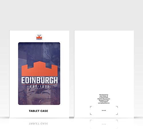 Os projetos de capa de cabeça licenciados oficialmente Edinburgh Rugby Home 2020/21 Crest Kit Livro da carteira de couro da capa compatível com o Apple iPad Pro 12.9 2020/2021/2022
