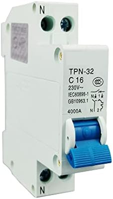 Disjuntor de Aaoclo tpn 1p + n mini disjuntor mcb 10a, 16a, 20a, 25a, 32a