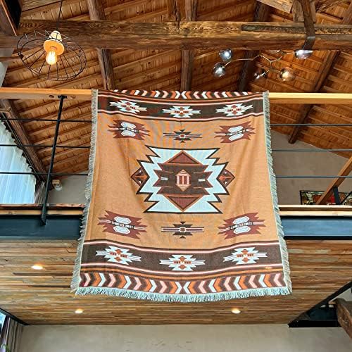 HopStar Aztec Throw Blanket Navajo Indian Indian Cobertors e lança Boho Decor Western Couch Cobertor para cama Sofá Living Viagem de praia 51 x63