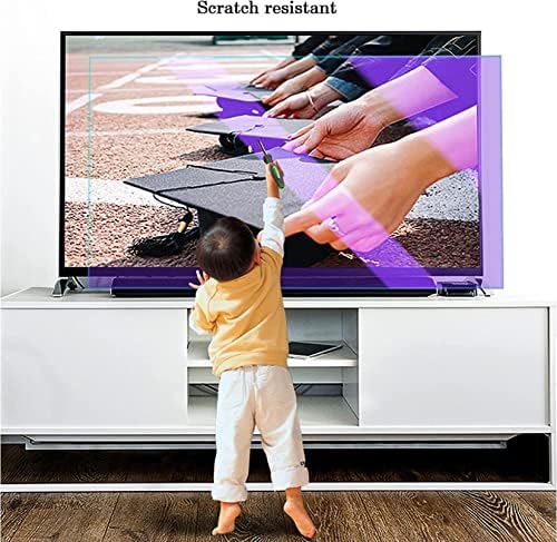 Ansnal Matte Anti Glare Screen Protector - Filme anti -Blue Light Film Anti Scratch para 32-75 polegadas 4K Ultra HD TV inteligente LED / A / 58 polegadas 1269x721 mm