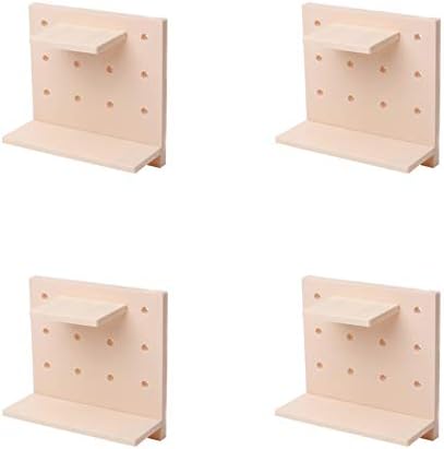 Weelux Fashion Floating Shelf Conjunto de parede Pegboard com exibição funcional prateleiras de armazenamento de borda para
