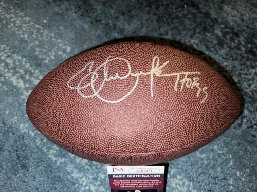 Eric Dickerson assinou o oficial Wilson NFL Football St Louis Rams Hof JSA 2 - Bolsas de futebol autografadas