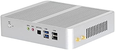 Hunsn 4K Mini PC, pequeno computador, servidor, HTPC, Intel Gen 10th Core i7 1065G7, BM26, 2 x Hdmi, 2 x LAN, Optical, 4G Suporte, BareBone, sem RAM, sem armazenamento, sem sistema