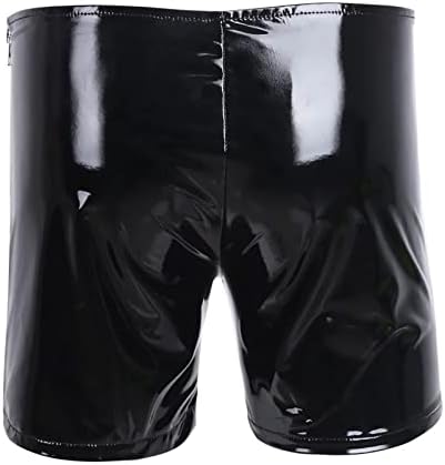 2023 New mass Four Seasons Fashion Casual Solid Color Shorts de couro Sexy Couro macio sabor de calcinha calça calça Men tira