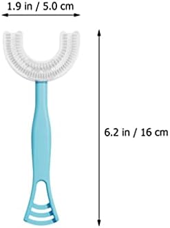 Toyvian 4pcs escova de dentes em forma para crianças 360 ° de limpeza completa massagem escova de dentes infantil escovas