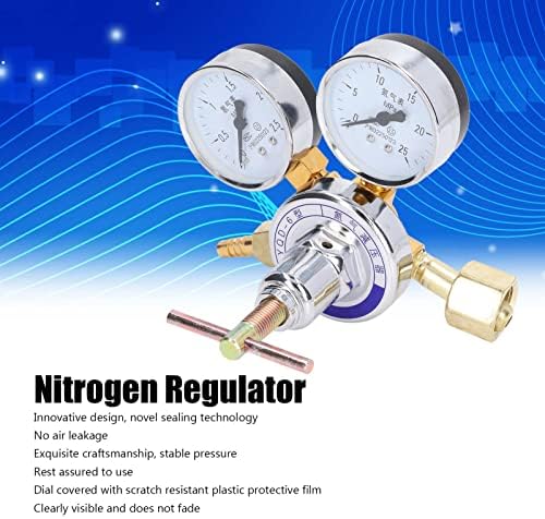 Válvula de redução da pressão de nitrogênio, nova vedação de vedação de 2 vias regulador inovador de nitrogênio com botão Ajustar