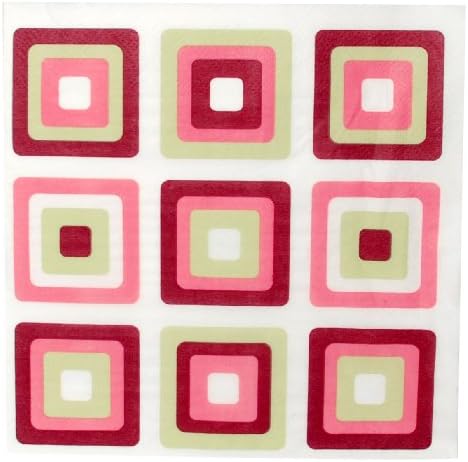 AZ Home & Gifts NA98049-6 guardanapos quadrados rosa
