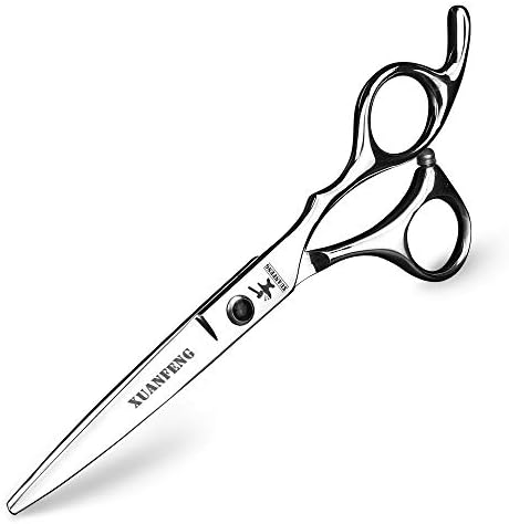 Xuanfeng Rainning Scissors Hairdressing Profissional Barbeiro Corte de cabelos dentes de aço inoxidável tesouras para homens, mulheres