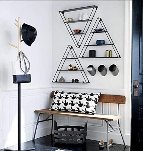 Htllt rack de armazenamento durável rack europeu de armazenamento minimalista rack preto mount mount moda moda criativa quarto