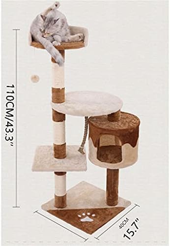 Torre da árvore de gato grande moldura de escalada casa gato house multifuncional arranhando pós