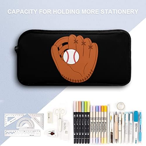 Baseball Arte Lápis Caixa de capa de caneta Caixa de armazenamento Bolsa de maquiagem de maquiagem
