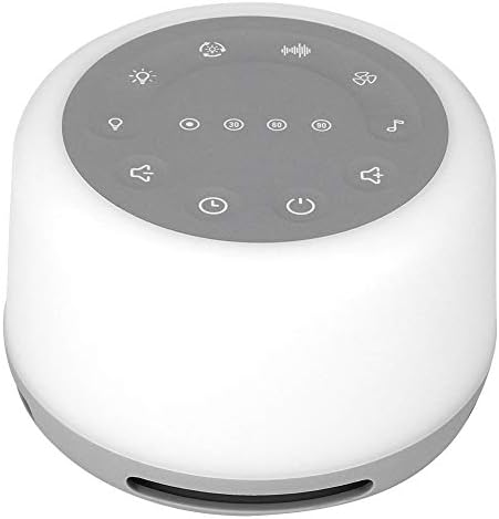 Máquina de som ASIXXSIX, máquina de som de sono portátil para viagens em casa e escritório, 3 temporizadores, máquina de ruído branco